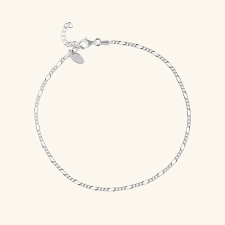 Figaro Anklet Silver
